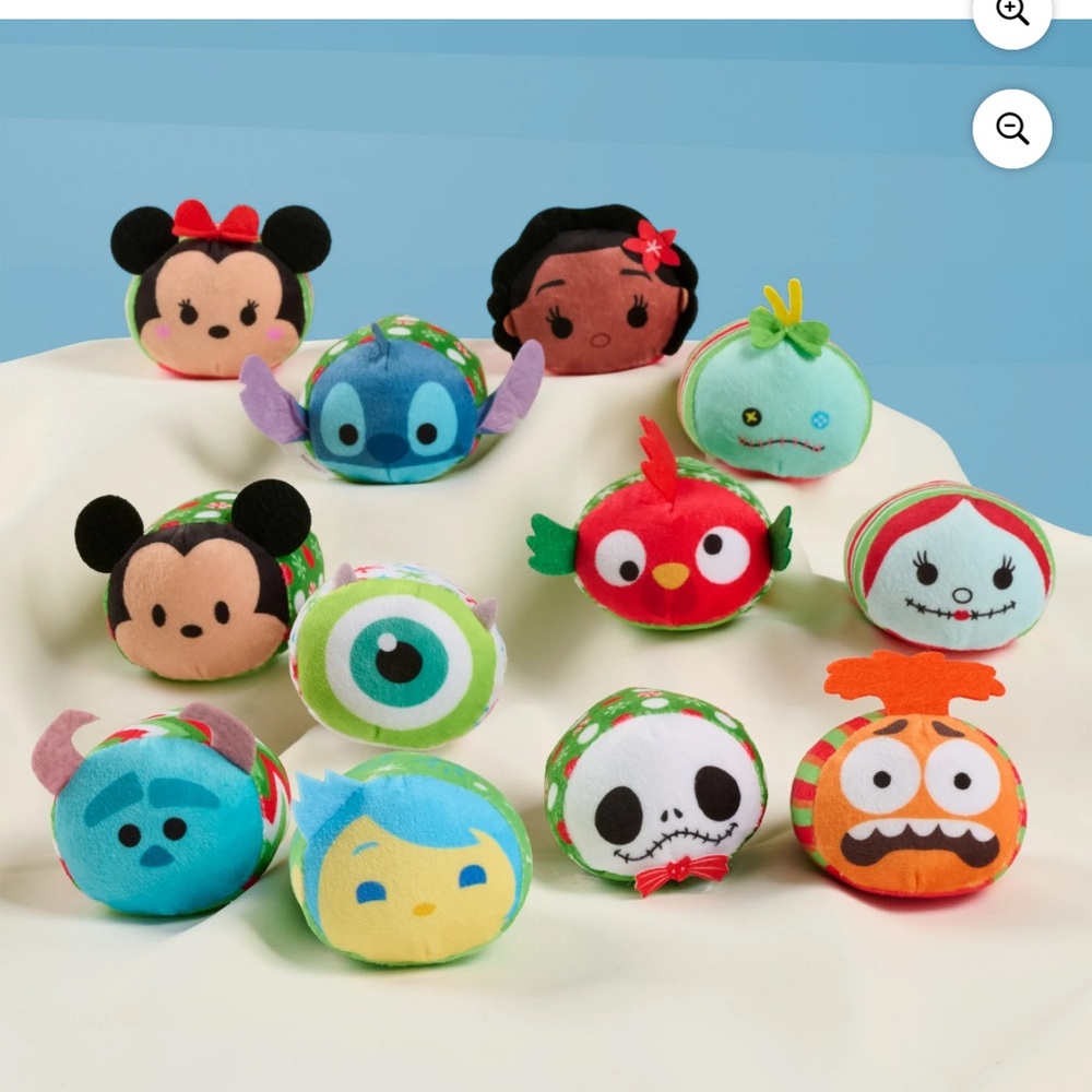 Disney Red and Blue Tsum Tsum Countdown Calendar| 12 Days Stuffed Tsum Tsum